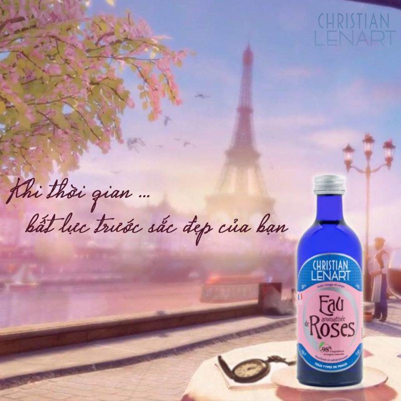 Nước Hoa Hồng CHRISTIAN LENART Chiết Xuất Từ Cánh Hoa Hồng 200ml